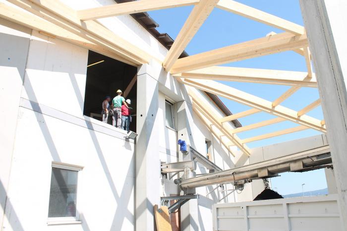 Dach Schlammcontainerraum