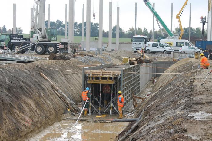 Errichtung Kollektor